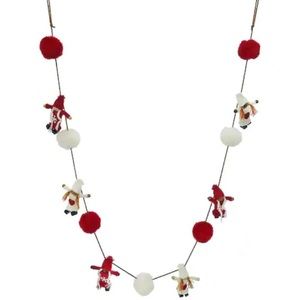 Knit Multicultural Nordic Climber Christmas Garland